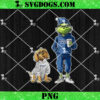 Grinch And Dog Los Angeles Rams Christmas PNG, NFL Los Angeles Football PNG