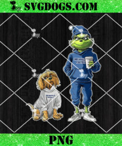 Grinch And Dog Indianapolis Colts Christmas PNG, NFL Indianapolis Football PNG