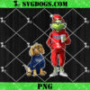 Grinch And Dog New Orleans Saints Christmas PNG, NFL New Orleans Football PNG