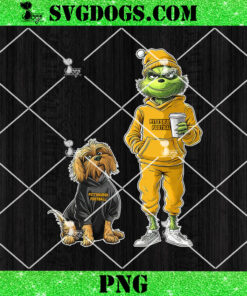 Grinch And Dog Pittsburgh Steelers Christmas PNG, NFL Pittsburgh Football PNG