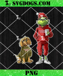 Grinch And Dog San Francisco 49ers Christmas PNG, NFL San Francisco Football PNG