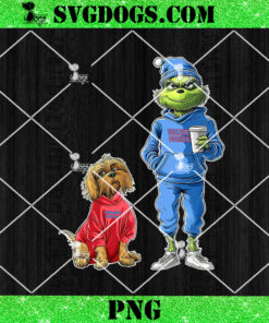 Grinch And Dog Tennessee Titans Christmas PNG, NFL Tennessee Football PNG