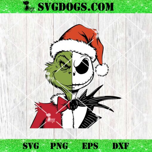 Grinch And Jack Skellington SVG, The Nightmare Before Christmas SVG PNG