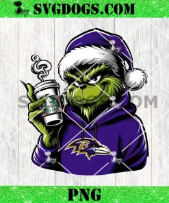 Grinch Baltimore Ravens PNG Drink Starbucks PNG, Christmas Baltimore Ravens NFL PNG