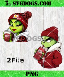 Grinch Drink Dr Pepper Bundle PNG, Carhartt Grinch PNG, Leopard Grinch Christmas PNG