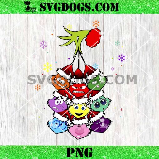 Grinch Hand Christmas Inside Out PNG, Inside Out Christmas PNG