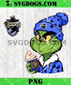 Grinch Ravenclaw PNG Bundle, Harry Potter Leopard Grinch Drink Coffee PNG, Ravenclaw Grinch Christmas PNG