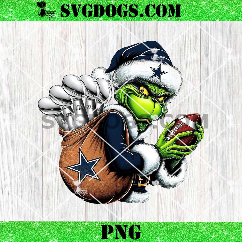 Grinchmas Dallas Cowboys PNG, Grinch Football PNG, Santa Cowboys NFL PNG Grinchmas Dallas Cowboys PNG, Grinch Football PNG, Santa Cowboys NFL PNG