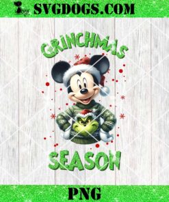 Grinchmas Season Disney Mickey Ugly PNG, Disney Mickey Mouse Christmas PNG