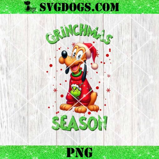 Grinchmas Season Disney Pluto Ugly PNG, Disney Pluto Christmas PNG