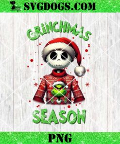 Grinchmas Season Jack Skellington Ugly PNG, Grinch Christmas PNG