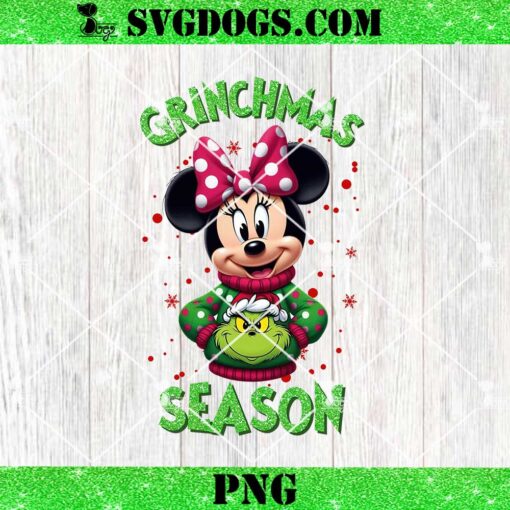 Grinchmas Season Mickey Minnie PNG, Disney Grinch Christmas PNG