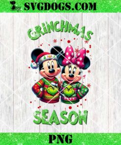 Grinchmas Season Mickey Minnie Ugly PNG, Disney Grinch Christmas PNG