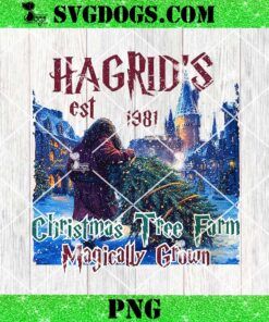 Hagrid’s Est 1981 Christmas Tree Farm Magically Grown PNG, Christmas Harry Potter PNG