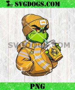 Harry Potter Hufflepuff Grinch PNG, Hogwarts Harry Potter PNG, Bougie Grinch HP Drink Coffee PNG