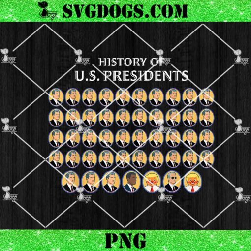 History Of Us Presidents PNG, US Presidents History 1 t0 47 Trump Clown Caricature PNG