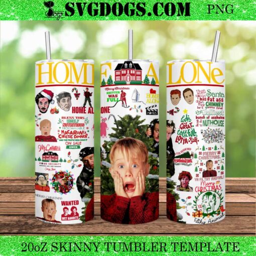 Home Alone Christmas 20oz Tumbler Wrap PNG