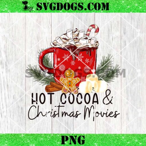 Hot Cocoa and Christmas Movies PNG