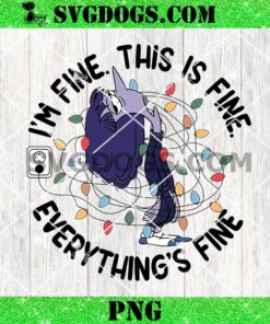 I’m Fine This is Fine Everything is Fine Ennui Christmas PNG, Merry Christmas Inside Out Movie Cartoon PNG