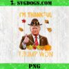 Make Thanksgiving Great Again Trump PNG, Autumn Fall Leaves Trump PNG