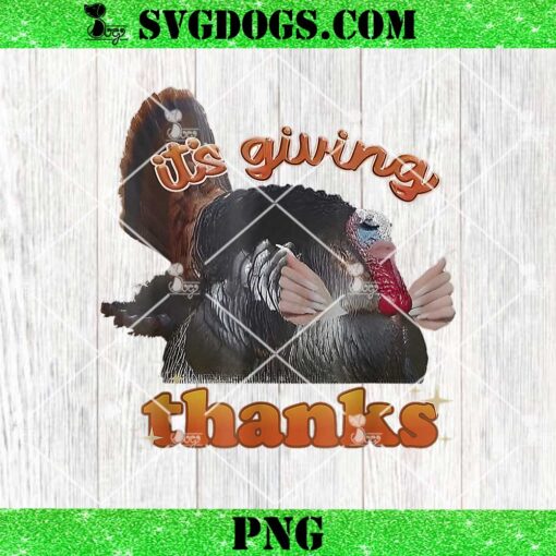 It’s Giving Thanks PNG, Turkey Thanksgiving PNG