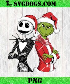 Jack Skellington And Grinch Christmas PNG, The Nightmare Before Christmas PNG