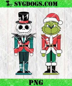 Jack Skellington and Grinch Nutcracker Christmas PNG, Grinch Nutcracker PNG