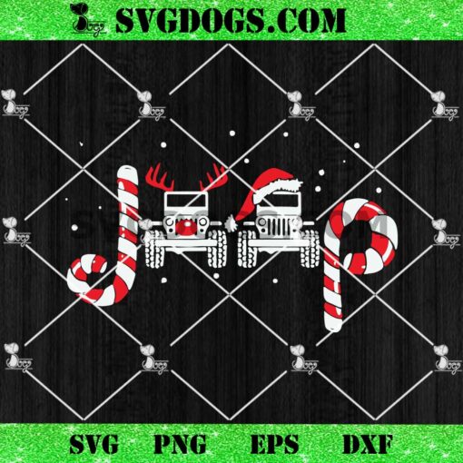 Jeep Christmas SVG, Jeeps Christmas Santa Claus And Reindeer SVG PNG EPS DXF
