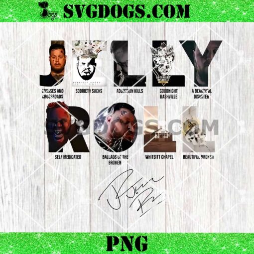 Jelly Roll Album PNG, Jelly Roll Tour 2024 PNG