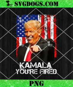 Kamala You’re Fired PNG, Funny President Trump Laughing At Kamala PNG