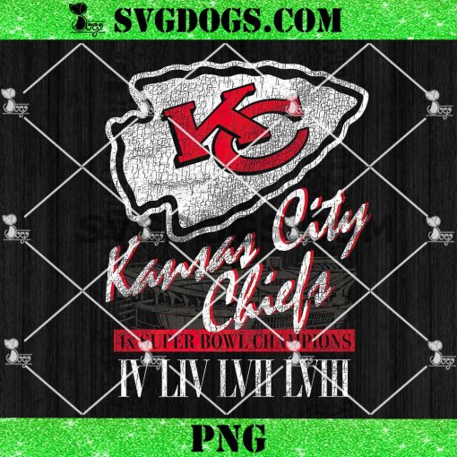 Kansas City Chiefs 4X Super Bowl Champions PNG, Brittany Mahomes x KC Chiefs NFL PNG