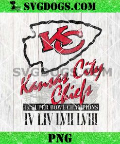 Kansas City Chiefs 4X Super Bowl Champions PNG, Brittany Mahomes x KC Chiefs NFL PNG