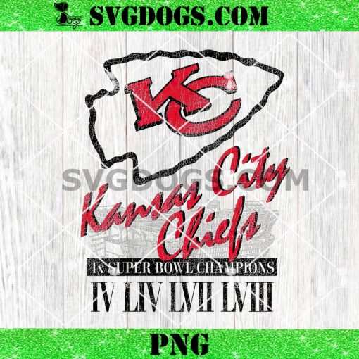 Kansas City Chiefs 4X Super Bowl Champions PNG, Brittany Mahomes x KC Chiefs NFL PNG