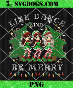 Line Dance and Be Merry Christmas PNG, Elf Dancing Holiday Season PNG