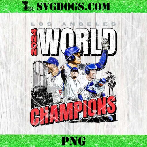 Los Angeles Baseball 2024 MLB World Champions Ohtani Freeman PNG, Los Angeles Dodgers PNG