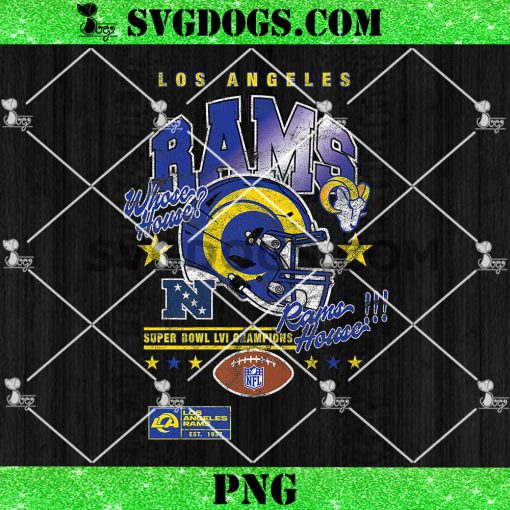 Los Angeles Rams Super Bowl LVI Champions PNG, Rams House PNG