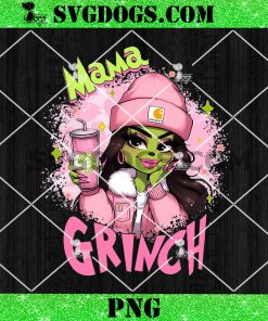 Mama Grinch Carhartt PNG, Pink Carhartt Grinchmas PNG