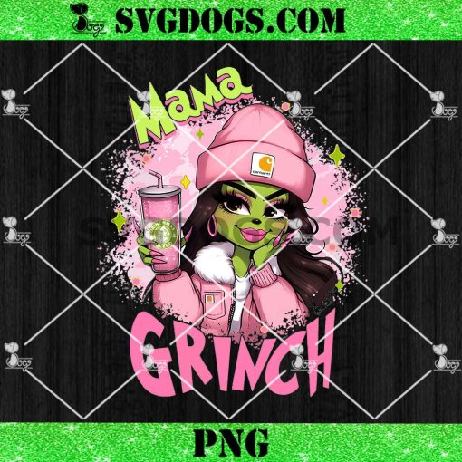 Mama Grinch Carhartt PNG, Pink Carhartt Grinchmas PNG