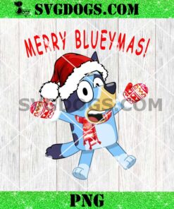 Merry Blueymas PNG, Bluey Merry Christmas PNG