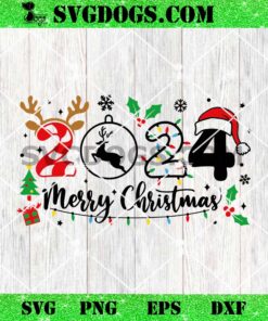 Merry Christmas 2024 SVG PNG, Family Matching Xmas SVG, Christmas Party 2024 SVG