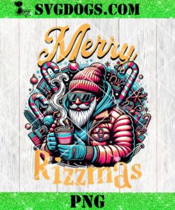 Merry Rizzmas PNG, Viral Influencer Skibidi Christams Brain Rot PNG