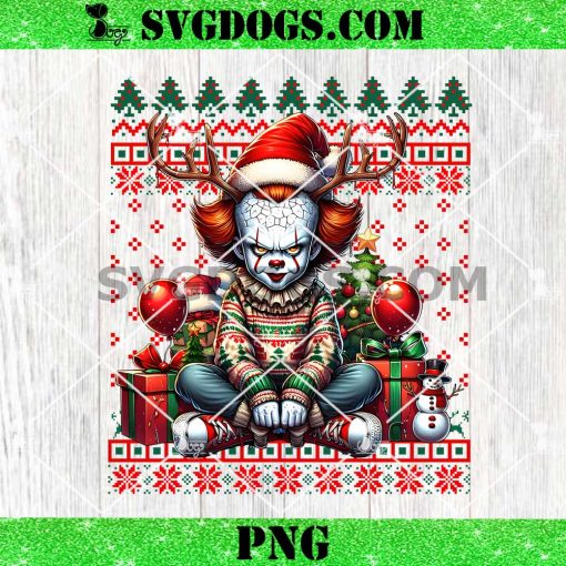 Michael Myers Christmas Ugly Sweater PNG, Horror Santa Christmas PNG