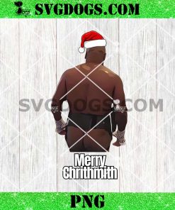 Mike Tyson Merry Chrithmith PNG, Mike Tyson Santa Christmas PNG