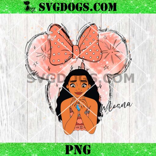 Moana Princess Mouse Ear Castle PNG, Disney Moana PNG