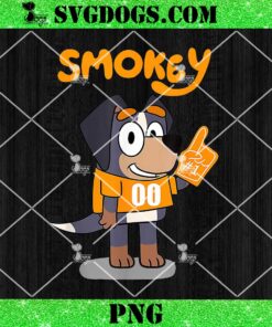 Orange Blooded Tennessee Hound PNG, Bluey Smokey PNG