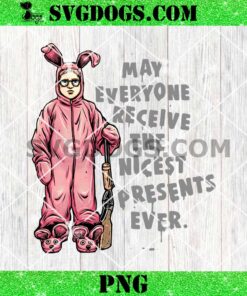 Ralphie Pink Bunny Christmas PNG, May Everyone Receive The Nicest Presents Ever PNG