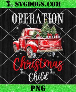 Samaritan’s Purse Operation Christmas Child PNG, Christmas Tree with Truck PNG