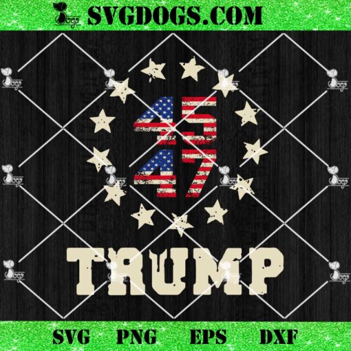 Take America Back Trump Flag 45 47 SVG, Trump Won SVG