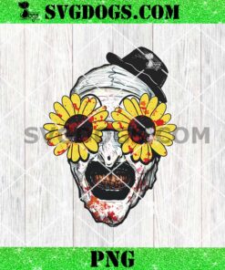 The Clown with Flower Glasses PNG, Terrifier 2 Skull PNG