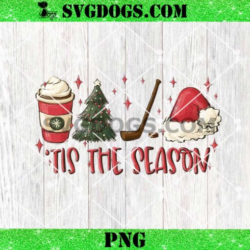 Tis The Season Hockey PNG, Christmas Hockey PNG